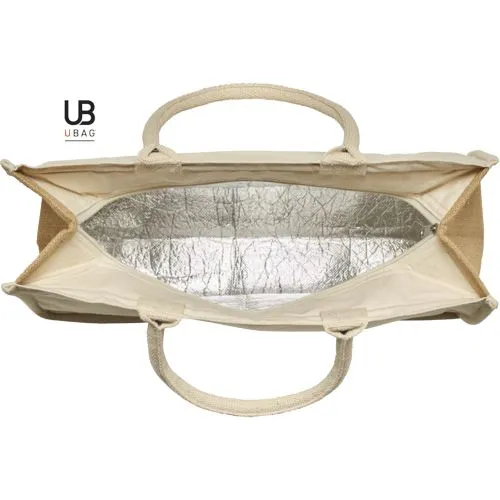 Sac isotherme coton canvas et jute personnalisable Riviera