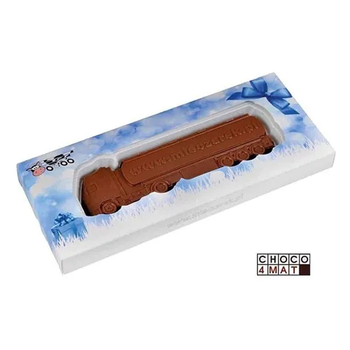 Chocolat Personnalisé Tank 65g - Forme Sur Mesure Premium