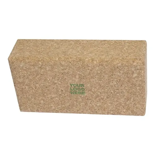 Bloc de yoga en liège, 22.7x12x7.5cm, "Made in Europe"