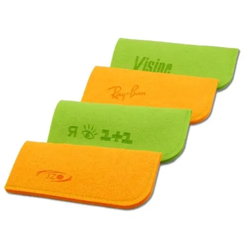 Pochette à lunettes en feutrine recyclée personnalisable