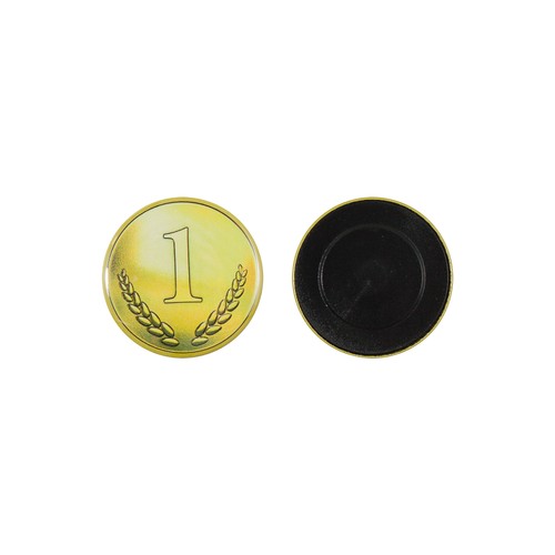Badge Métal Personnalisé 50mm Dos Plat - Impression Numérique Incluse