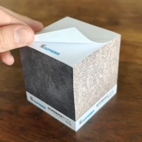 Bloc cube repositionnable – Impression quadri haute qualité