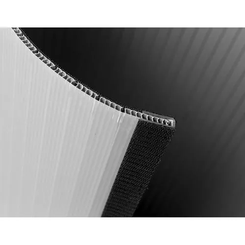 Comptoir d'Accueil Rond Portable avec Visuel Textile 360°