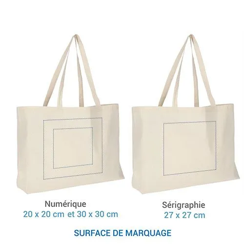 Cabas coton 140 - Blanc