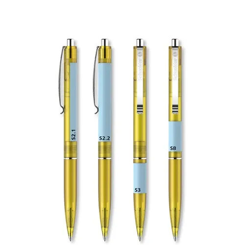 Stylo bille Frosty personnalisable - Noir transparent sérigraphie