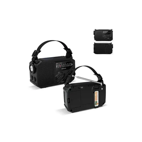 Radio d'Urgence Multifonction Personnalisable avec Lampe et Alarme SOS