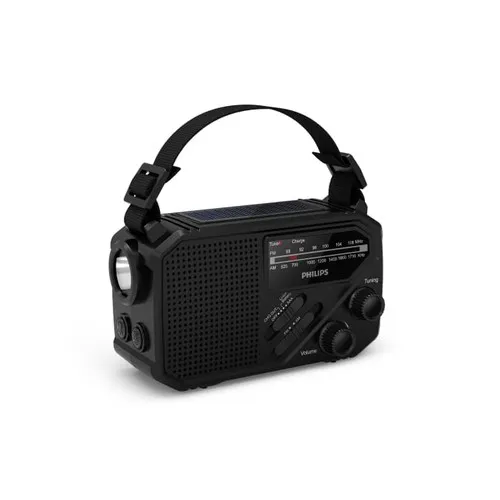 Radio d'Urgence Multifonction Personnalisable avec Lampe et Alarme SOS
