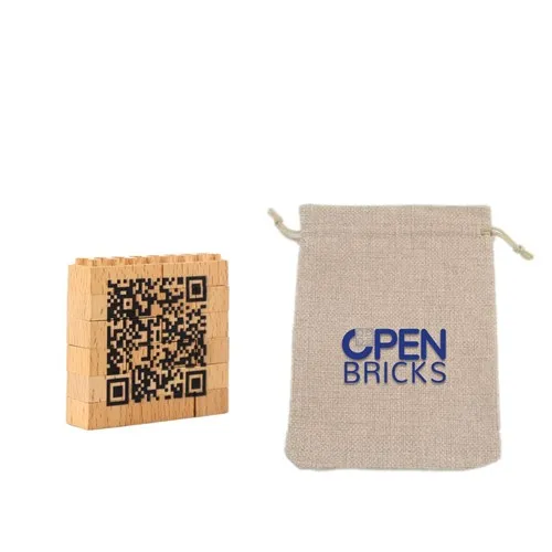 Puzzle Briques Bois Personnalisées 15 Pièces - Impression Recto-Verso