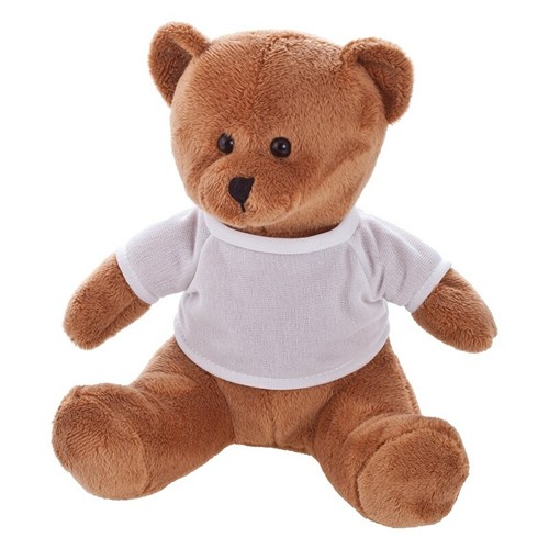 Ours en Peluche Personnalisable avec T-shirt - 19 cm