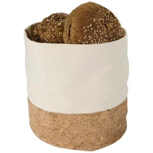 Corbeille à pain personnalisable en coton et liège