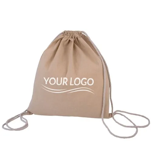 Sac à dos en coton recyclé 150g personnalisable - Fabrication Europe