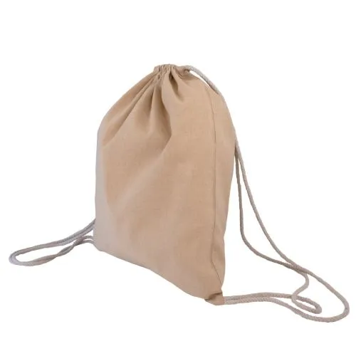 Sac à dos en coton recyclé 150g personnalisable - Fabrication Europe