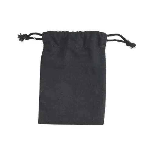 Pochon coton noir S 15x20