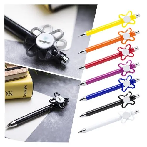 Stylo Bille Fidget Spinner Personnalisable - Anti-Stress Publicitaire