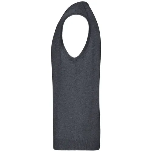 Pull sans manches col V homme