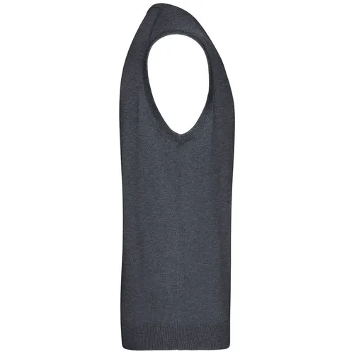 Pull sans manches col V homme