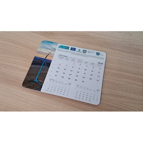 Tapis de Souris Personnalisé avec Calendrier Intégré 12 Mois