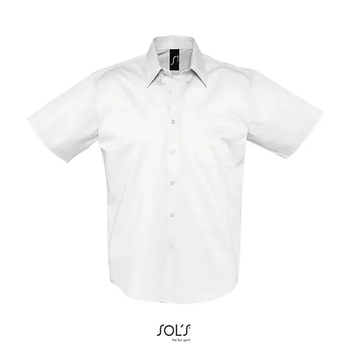 Chemise Homme Twill Manches Courtes Personnalisable - 100% Coton