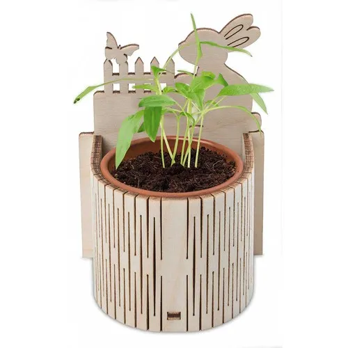 Mini-Jardin Pâques Personnalisé - Aubergine en Pot Terre Cuite