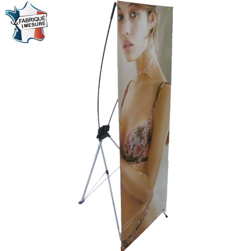 Mini X-banner personnalisé - Format compact pour PLV mobile
