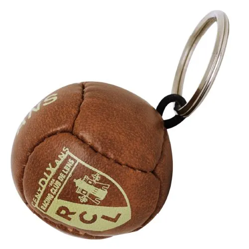 Porte-clés Ballon de Rugby Vintage en Cuir Personnalisable
