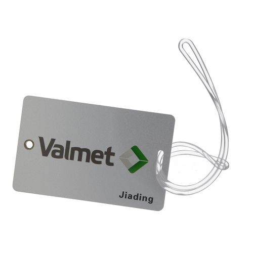 Étiquette Bagage Rigide PVC Personnalisée - Format Carte de Crédit