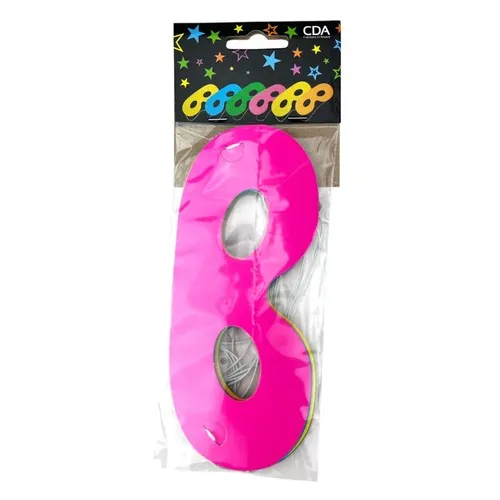 6 loups en carton FLUO COLOR