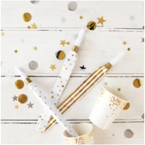 6 sans-gênes BLANC/OR