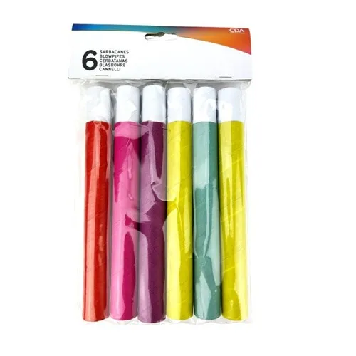 6 Sarbacanes sécurisées HAPPY COLOR 2*