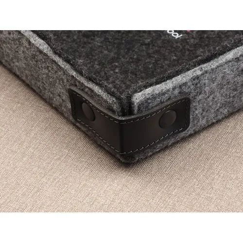 Boîte vide-poches en feutre personnalisable par sérigraphie