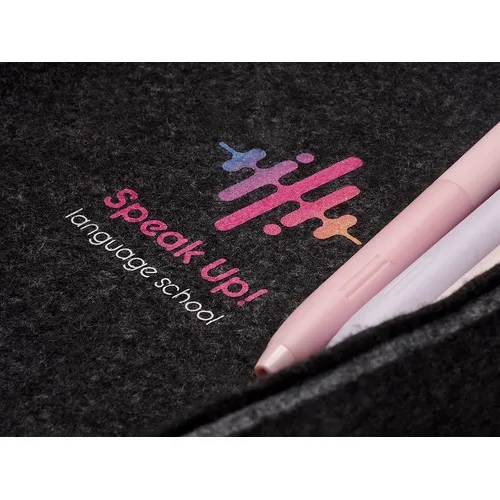 Boîte vide-poches en feutre personnalisable par sérigraphie