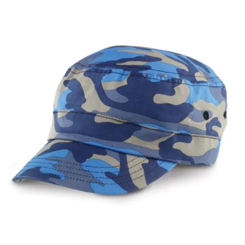 Casquette Urban Camo Bleu - Personnalisable par Broderie