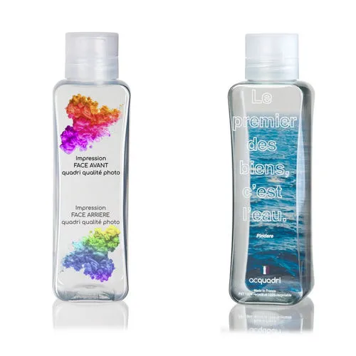 Gourde transparente 50 cl personnalisée - Fabrication française recyclée