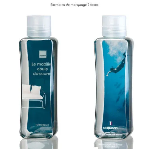 Gourde transparente 50 cl personnalisée - Fabrication française recyclée