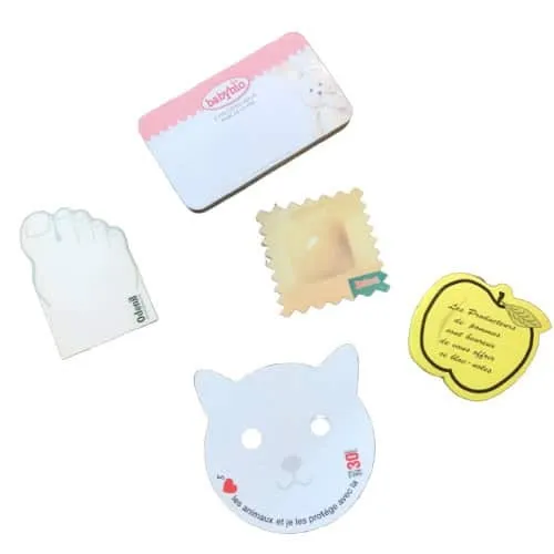 Blocs de notes repositionnables avec découpe