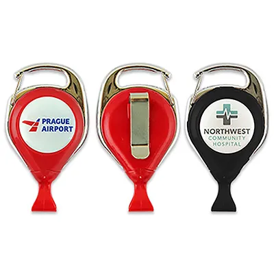 Porte-Badge Enrouleur Premium avec Mousqueton Personnalisable
