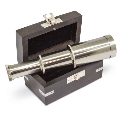 Télescope de poche en laiton personnalisable - Objet publicitaire