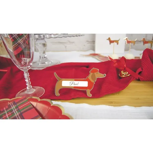 Marque-Places Teckel Originaux - Lot de 8 pièces