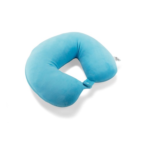 Oreiller de voyage gonflable personnalisable - Cale-nuque publicitaire