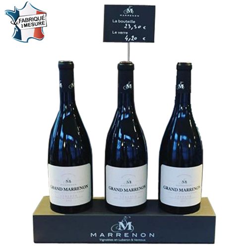 Présentoir à Bouteille Personnalisé sur Mesure - Fabrication Française