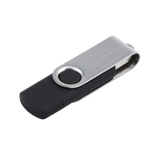 Clé USB rotative On The Go (Type C) USB 2.0 64GB Bleu