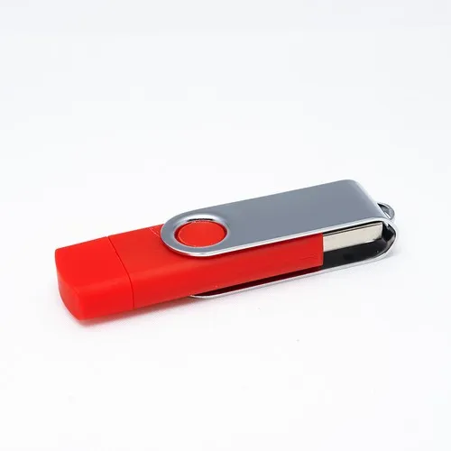 Clé USB rotative On The Go (Type C) USB 2.0 64GB Bleu