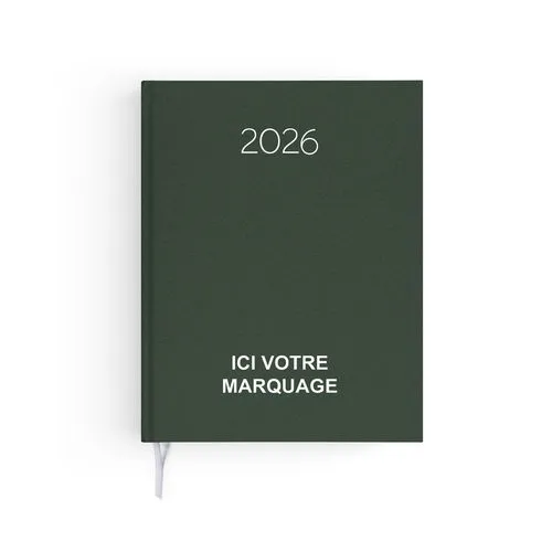 AGENDA EMBOITE NATUREL 2026 - MINI 90 x 165 mm - COUVERTURE BLEUE NUIT - SANS MARQUAGE