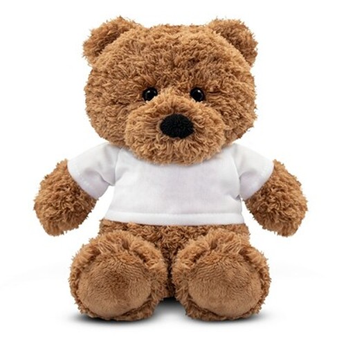 Ours en Peluche Personnalisable avec T-shirt Sérigraphié - 20 cm