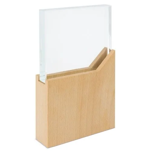 TROPHÉE VERRE/BOIS "SOLID"