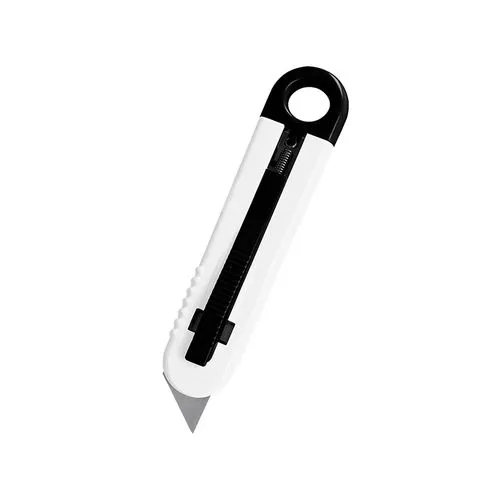 Cutter Sécurité Auto-Rétractable Personnalisable - ABS Blanc