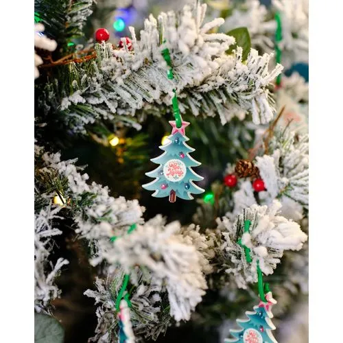 Boule de Noël Plate Recyclée Personnalisable - Décoration Éco-responsable