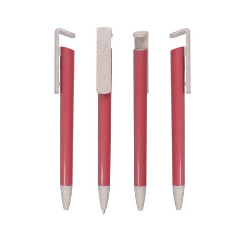 Stylo à bille écologique paille de blé et ABS personnalisable