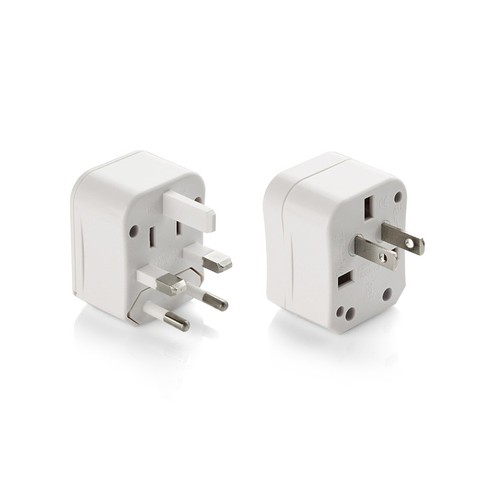 Adaptateur de voyage universel personnalisable avec boîtier rigide