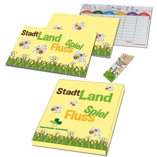 Bloc Jeu Ville-Campagne-Rivière Personnalisable - Cadeau Client B2B